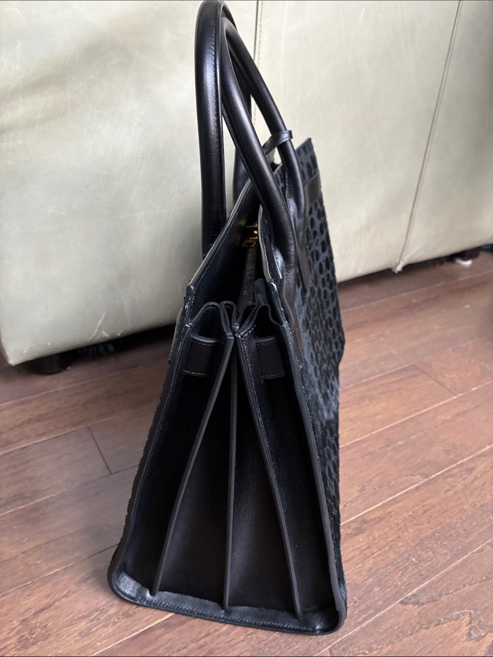 Saint Laurent Limited Edition Pony Hair Large Sac De Jour Tote - Picture 5 of 11